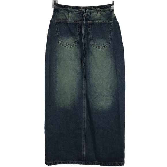 NWT Jaded London Denim Strapless Midi Dress 2 In 1 Zip Off Bandeau Corset Size 0 - Picture 12 of 16